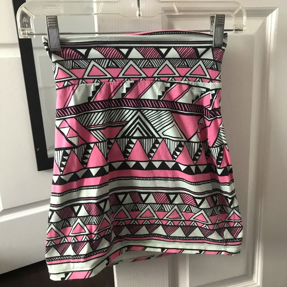 Geometric Print Pencil Skirt